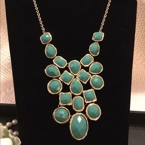 GOING—💥Stunning Statement Necklace 17”+ Aqua Turquoise💥